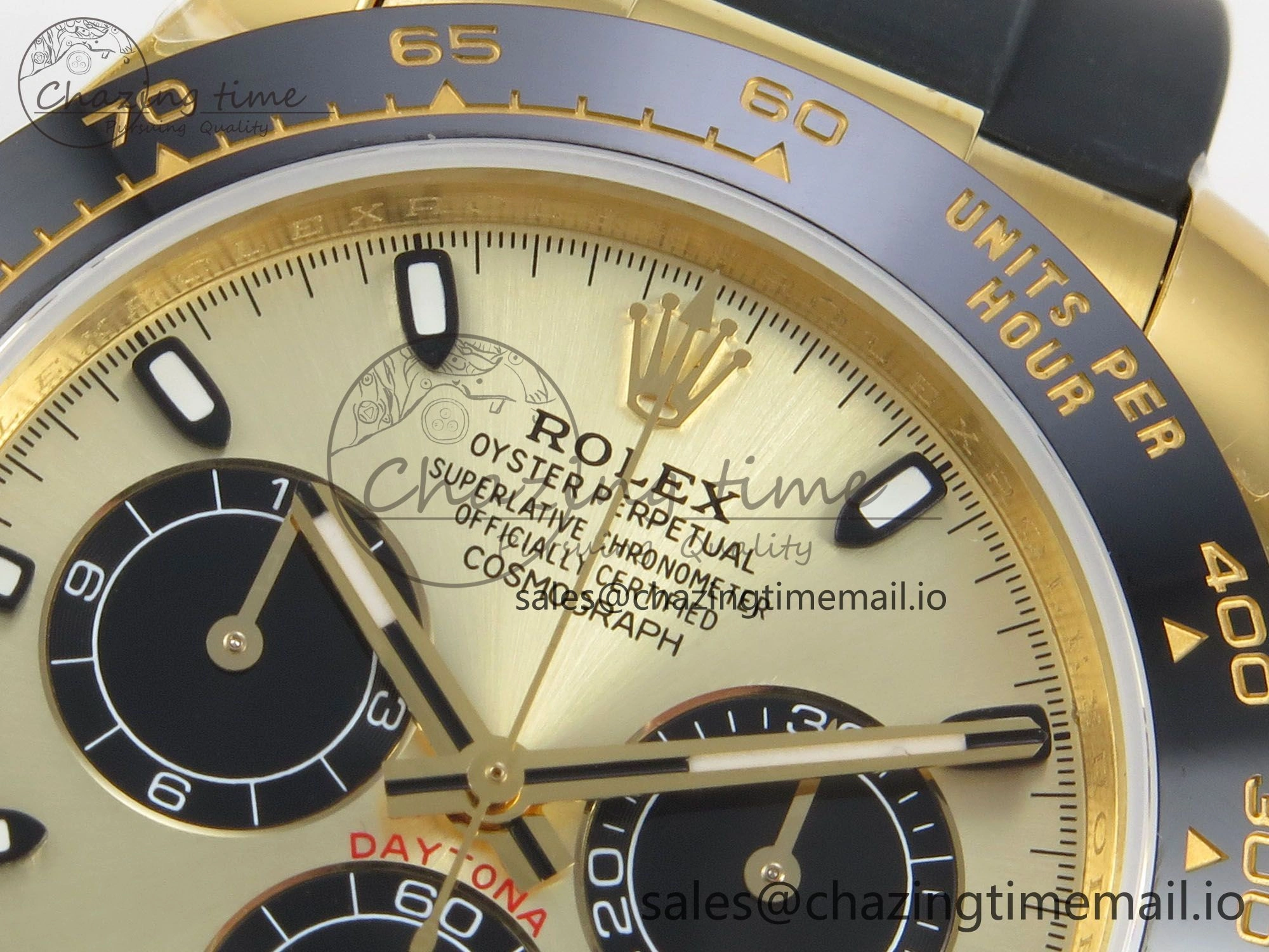 EasyCare Daytona 116518 QF 1:1 Best Edition YG Black Dial on Oysterflex Strap SH4130 V11（Gain Weight） 165