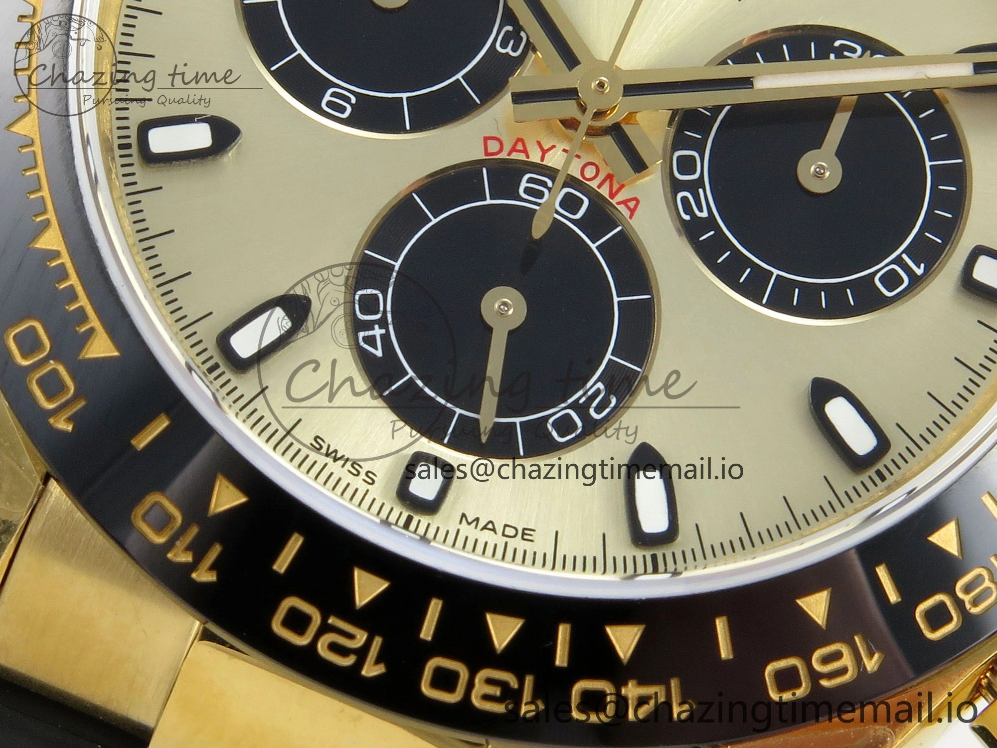 EasyCare Daytona 116518 QF 1:1 Best Edition YG Black Dial on Oysterflex Strap SH4130 V11（Gain Weight） 165