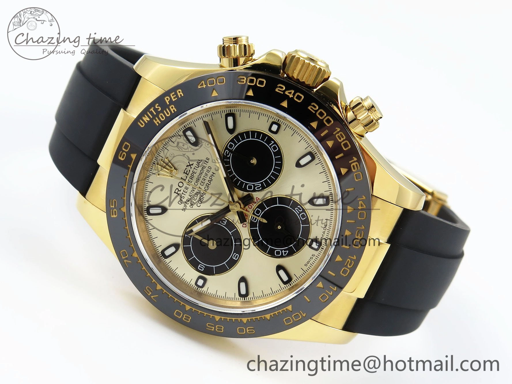 SunProtective Daytona 116518 QF 1:1 Best Edition YG Black Dial on Oysterflex Strap SH4130 V3 (Gain Weight) 1683