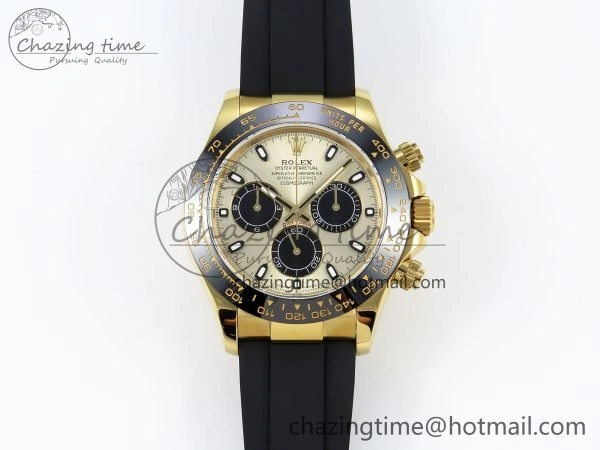 SunProtective Daytona 116518 QF 1:1 Best Edition YG Black Dial on Oysterflex Strap SH4130 V3 (Gain Weight) 1683