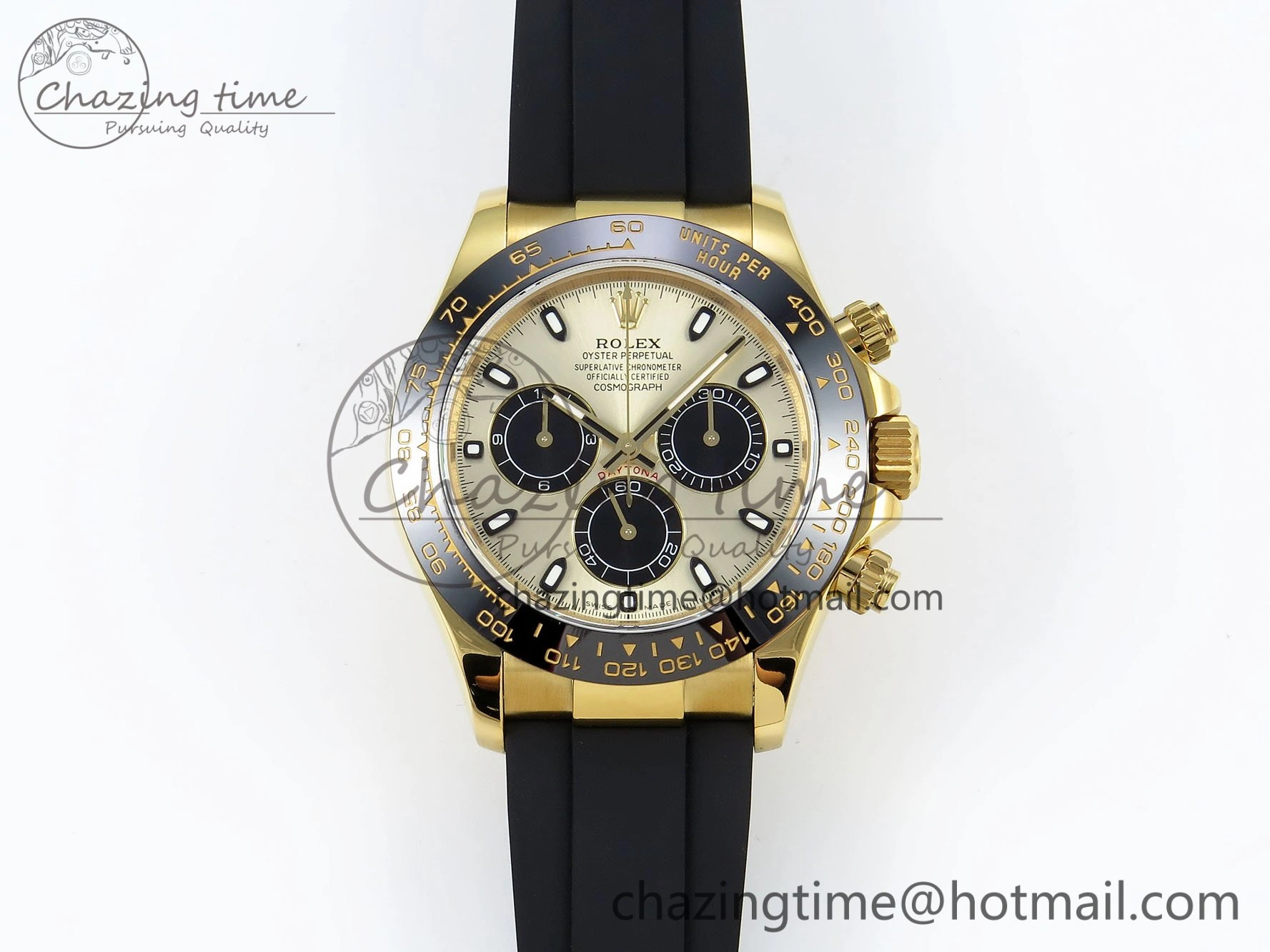 SunProtective Daytona 116518 QF 1:1 Best Edition YG Black Dial on Oysterflex Strap SH4130 V3 (Gain Weight) 1683