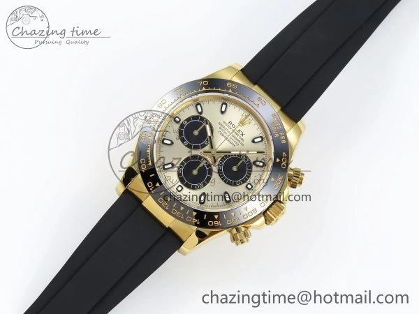 SunProtective Daytona 116518 QF 1:1 Best Edition YG Black Dial on Oysterflex Strap SH4130 V3 (Gain Weight) 1683
