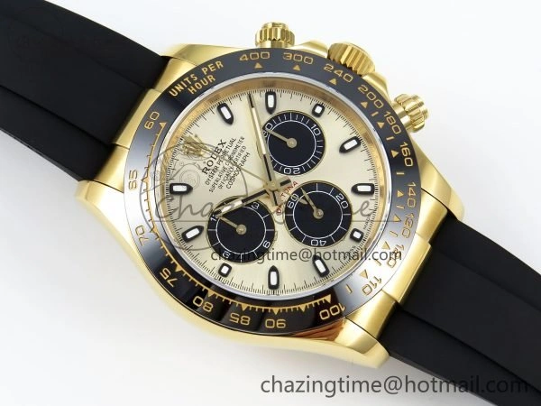 SunProtective Daytona 116518 QF 1:1 Best Edition YG Black Dial on Oysterflex Strap SH4130 V3 (Gain Weight) 1683