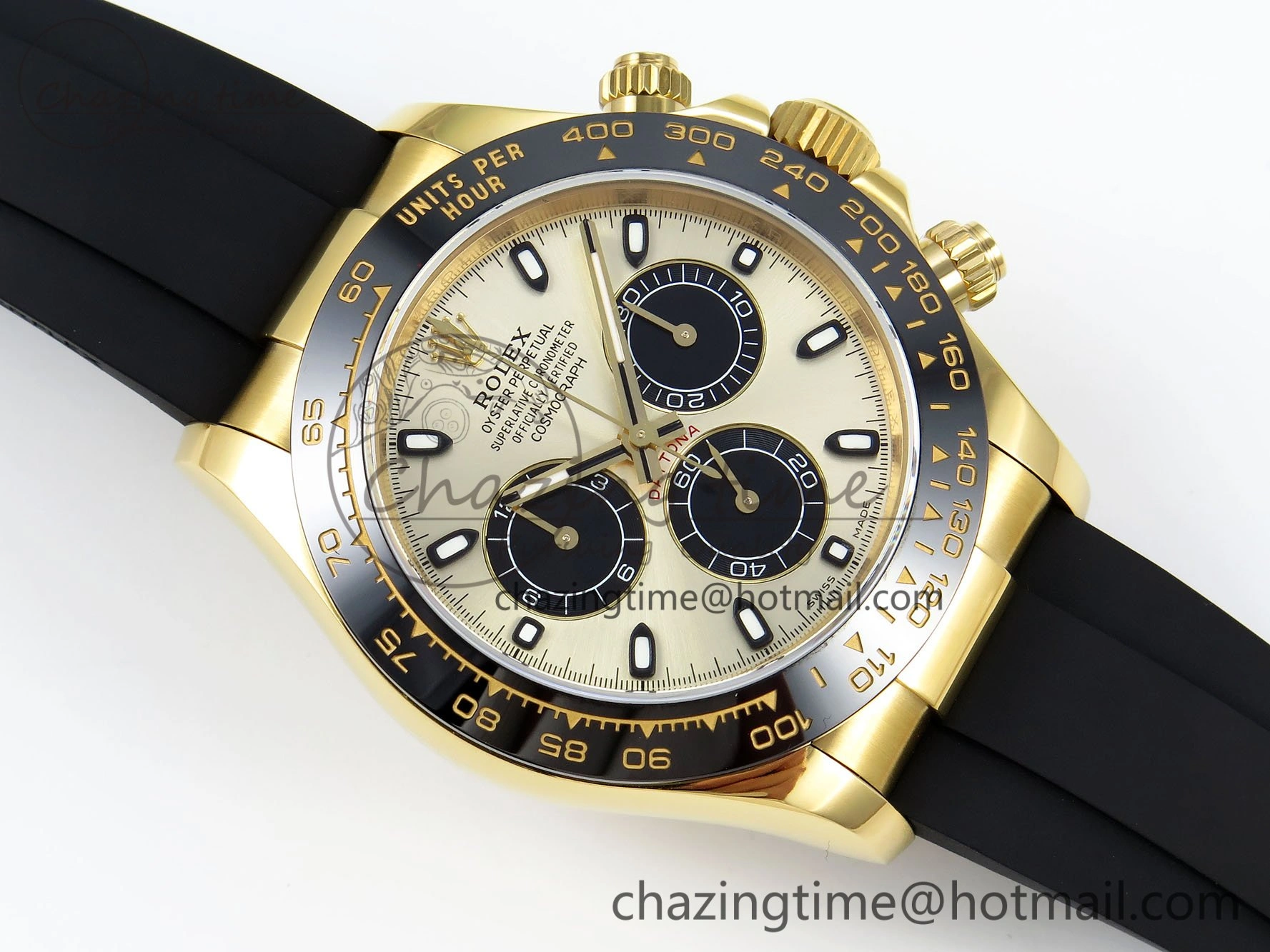 SunProtective Daytona 116518 QF 1:1 Best Edition YG Black Dial on Oysterflex Strap SH4130 V3 (Gain Weight) 1683