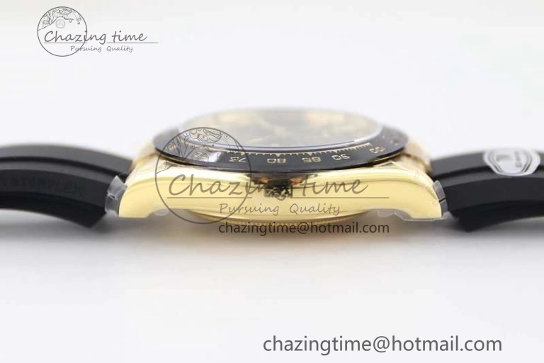 Classic Daytona 116518 TWF 1:1 Best Edition 904L Steel Black Diamonds Dial on Oysterflex Strap A 2425