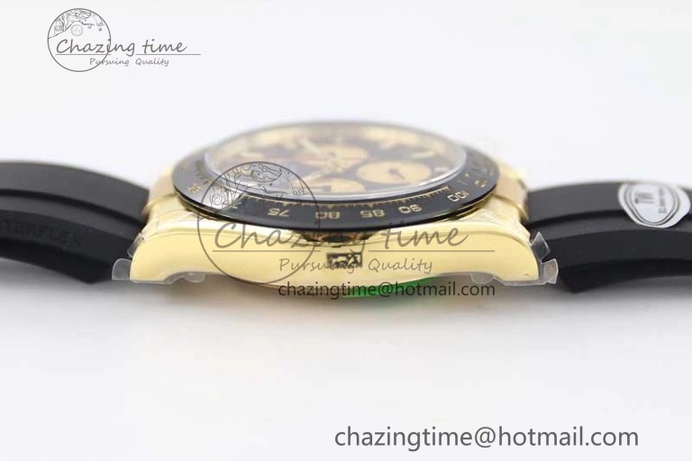 Daytona 116518 TWF 1:1 Best Edition 904L Steel Black Gold Dial on Oysterflex Strap A FashionForward 2422