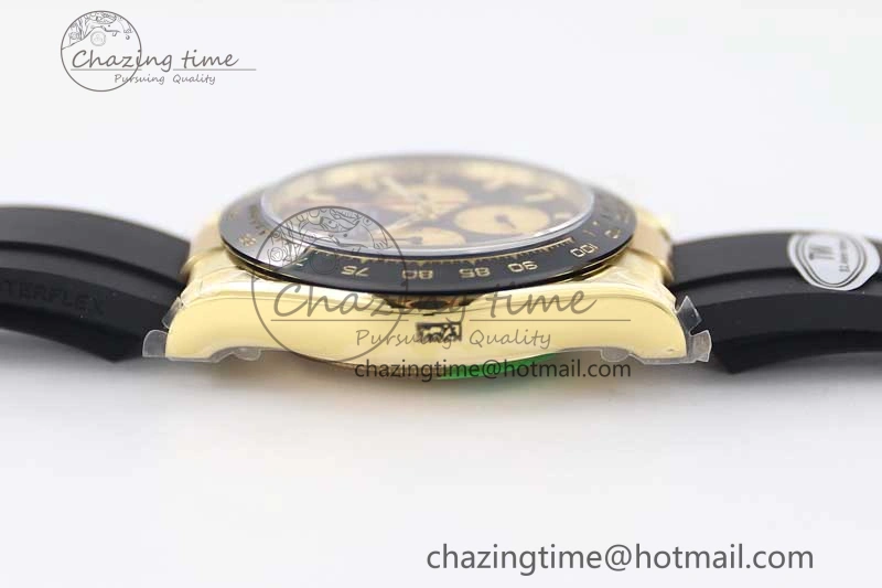 Daytona 116518 TWF 1:1 Best Edition 904L Steel Black Gold Dial on Oysterflex Strap A FashionForward 2422