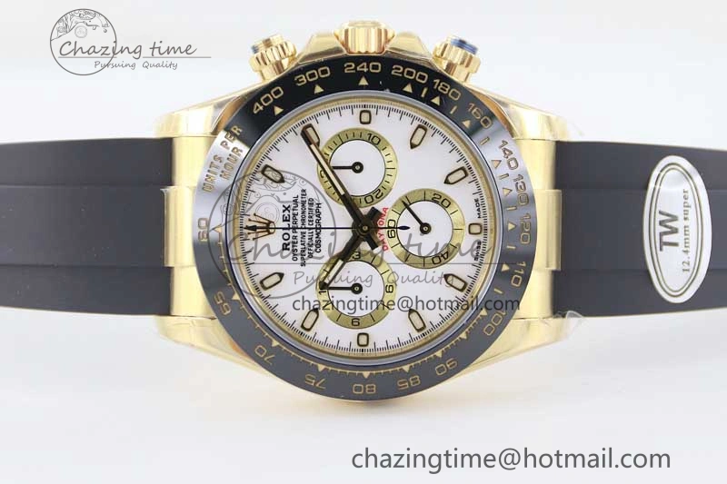 Daytona 116518 TWF 1:1 Best Edition 904L Steel White Dial on Oysterflex Strap A ComfortFit 2423
