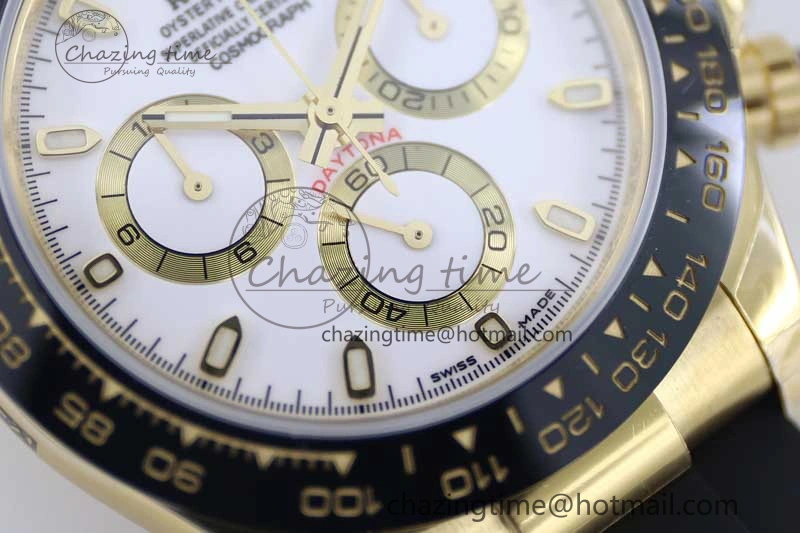 Daytona 116518 TWF 1:1 Best Edition 904L Steel White Dial on Oysterflex Strap A ComfortFit 2423
