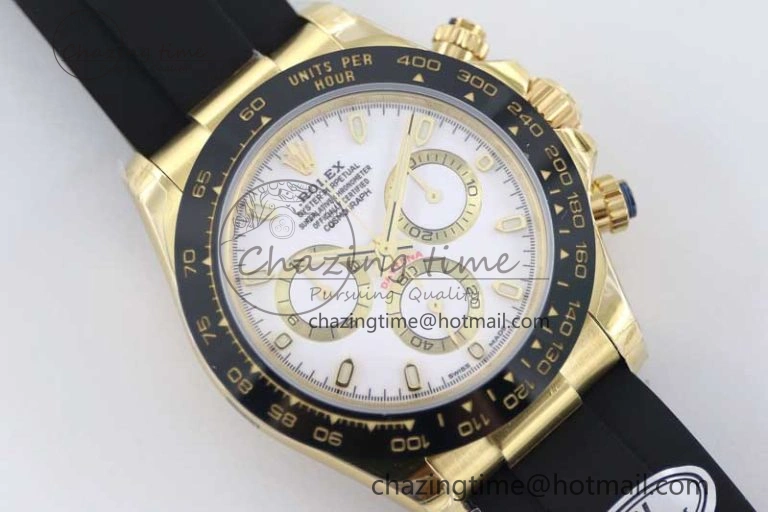 Daytona 116518 TWF 1:1 Best Edition 904L Steel White Dial on Oysterflex Strap A ComfortFit 2423