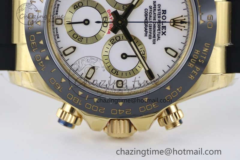 Daytona 116518 TWF 1:1 Best Edition 904L Steel White Dial on Oysterflex Strap A ComfortFit 2423