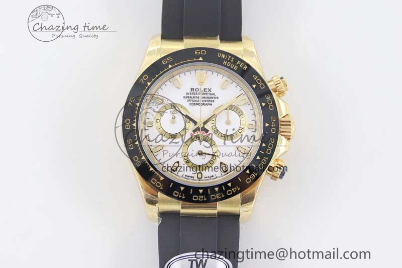 Daytona 116518 TWF 1:1 Best Edition 904L Steel White Dial on Oysterflex Strap A ComfortFit 2423