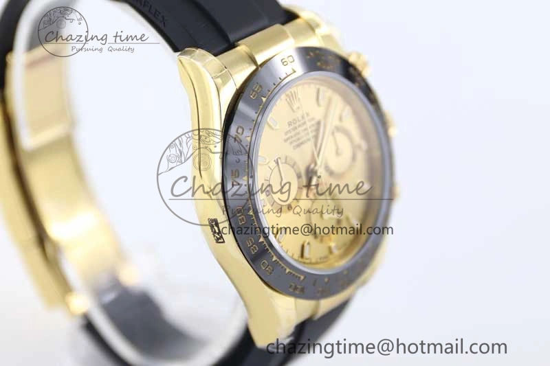Practical Daytona 116518 TWF 1:1 Best Edition 904L Steel YG Dial on Oysterflex Strap A 2424