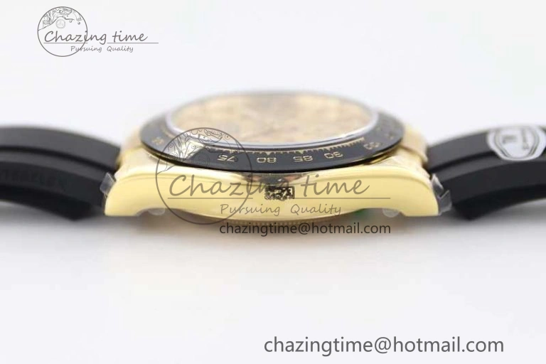 Practical Daytona 116518 TWF 1:1 Best Edition 904L Steel YG Dial on Oysterflex Strap A 2424