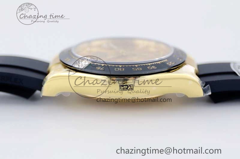 Daytona 116518 TWF 1:1 Best Edition 904L Steel YG Diamonds Dial on Oysterflex Strap A UrbanStyle 2421