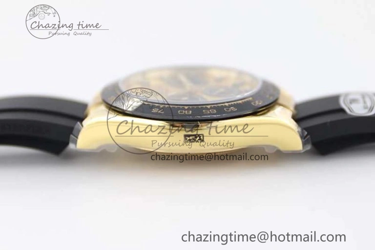 Daytona 116518 TWF 1:1 Best Edition 904L Steel YG Black Dial on Oysterflex Strap A TopPick 2426
