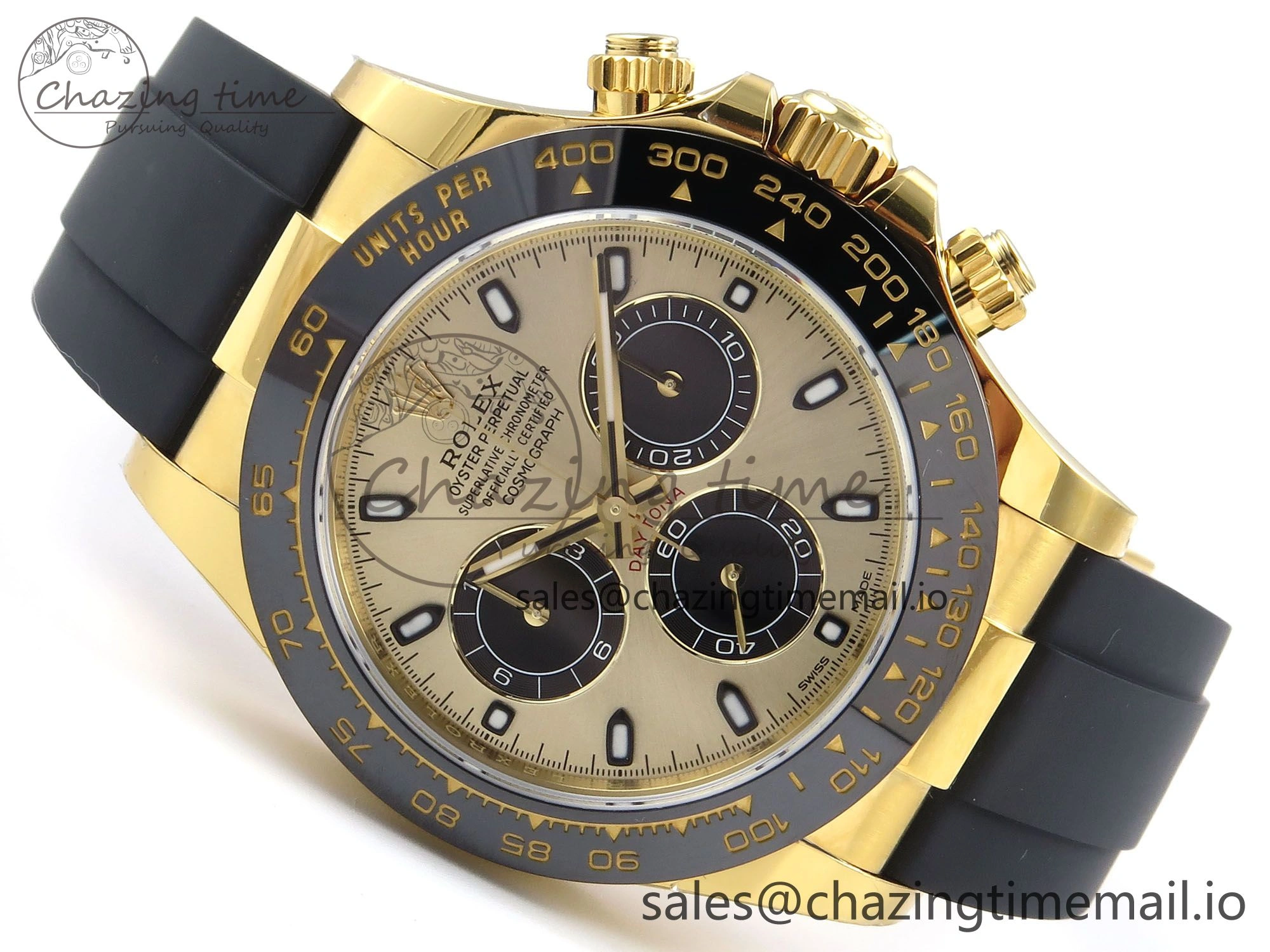 Daytona 116518 VSF 1:1 Best Edition 904L Steel YG Dial on Oysterflex Strap DD Modern 1003