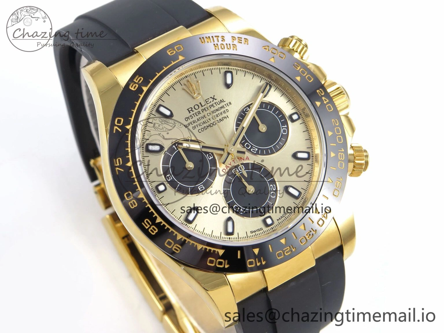 Daytona 116518 VSF 1:1 Best Edition 904L Steel YG Dial on Oysterflex Strap DD Modern 1003