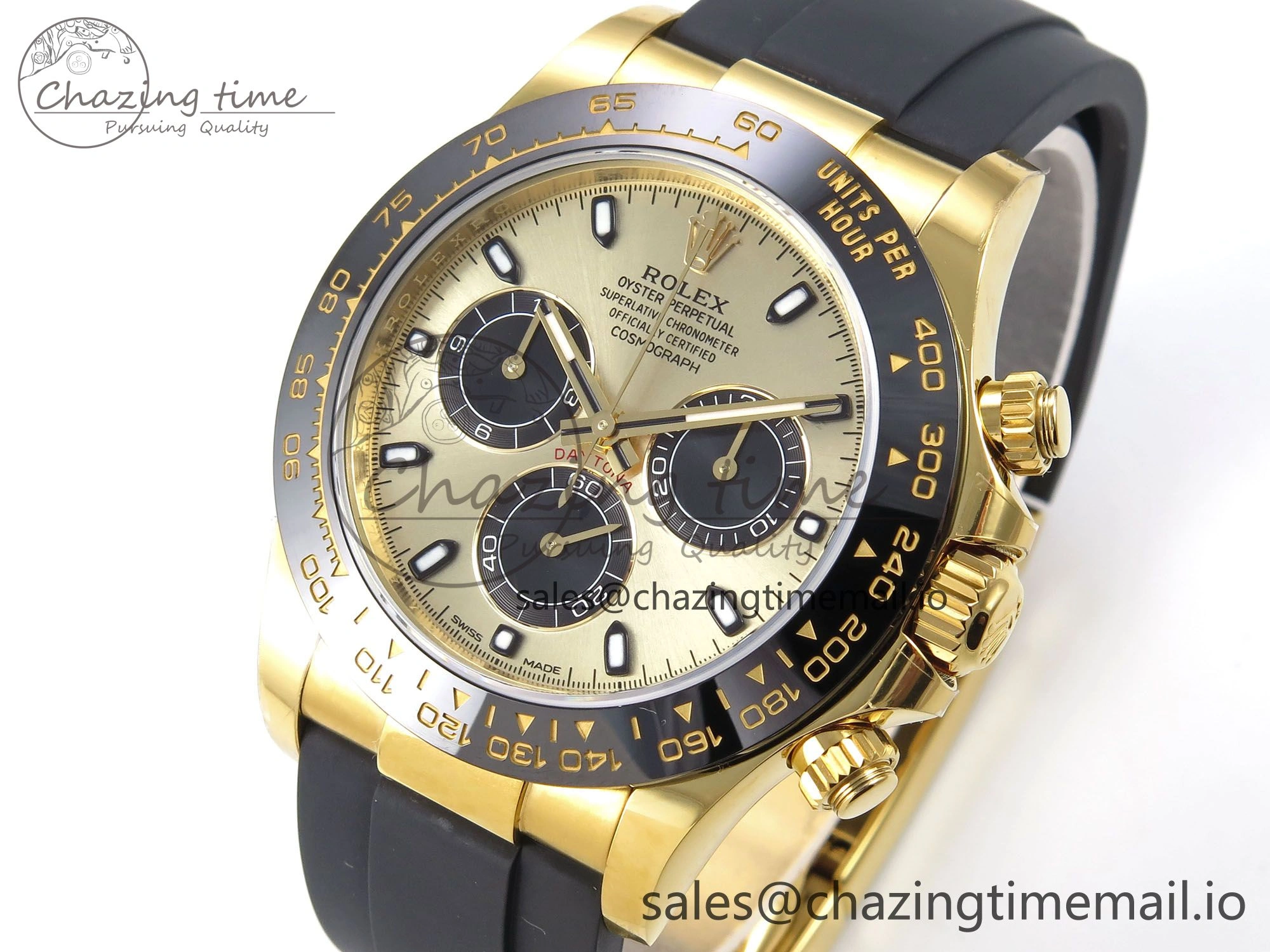 Daytona 116518 VSF 1:1 Best Edition 904L Steel YG Dial on Oysterflex Strap DD Modern 1003