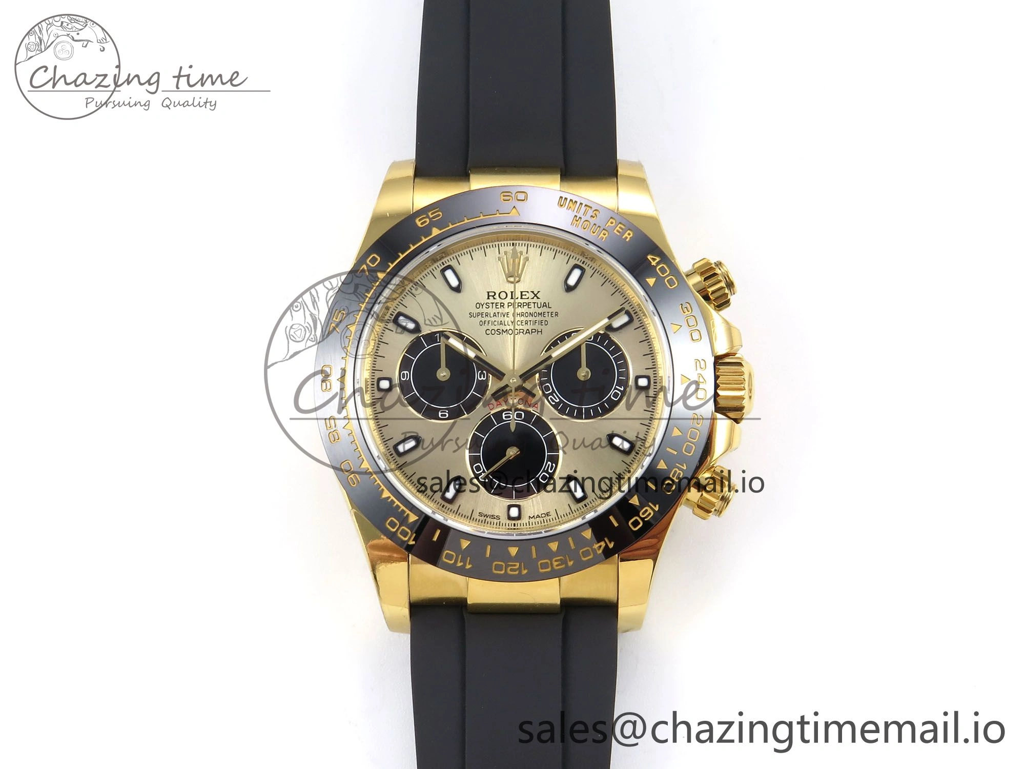 Daytona 116518 VSF 1:1 Best Edition 904L Steel YG Dial on Oysterflex Strap DD Modern 1003