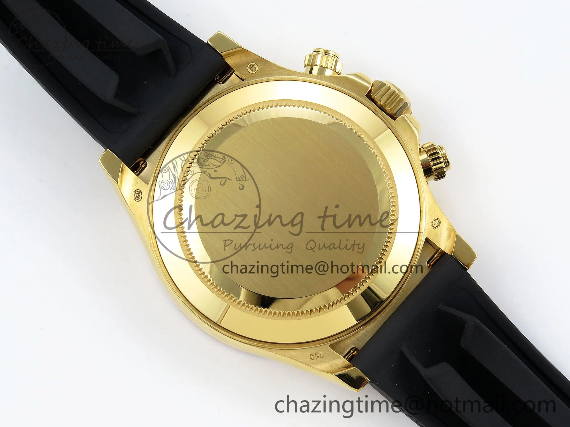 Daytona 116518 YG Orange Crystal Bezel N6F Best Edition Black Dial on Oysterflex Strap SA Breathable 1454