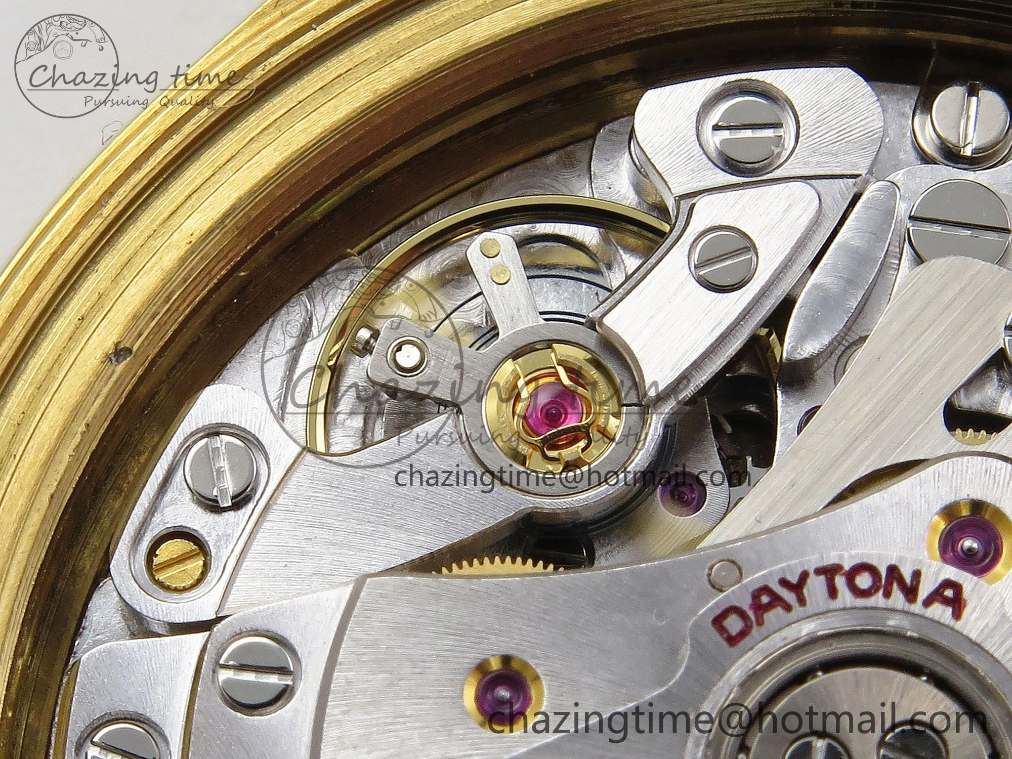 Daytona 116518 YG Orange Crystal Bezel N6F Best Edition Black Dial on Oysterflex Strap SA Breathable 1454