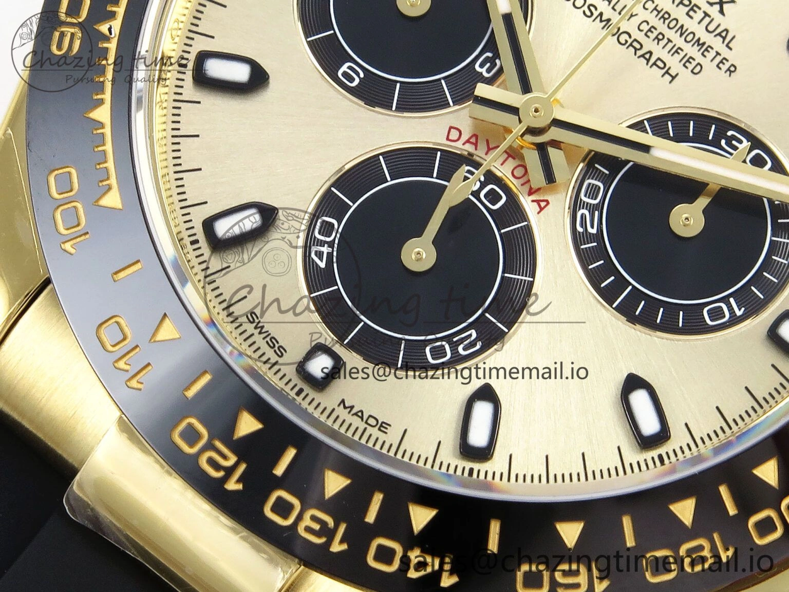 Sporty Daytona 116518 ZF 1:1 Best Edition Gold Dial on Oysterflex Strap SH4130（Gain Weight） 1244