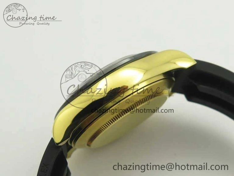 Daytona 116518LN YG JH Best White MOP Diam Dial On Rubber Strap A4130 (Free XS Rubber ) Packable 3460