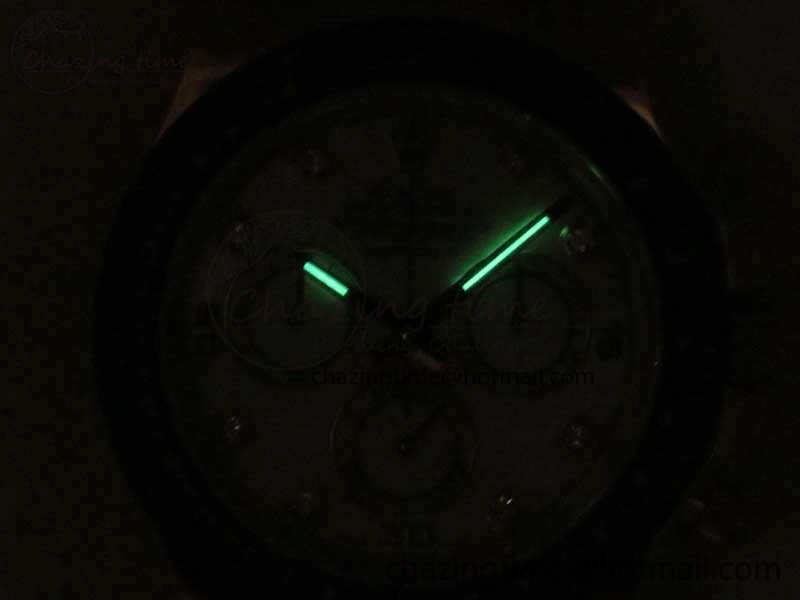 Daytona 116518LN YG JH Best White MOP Diam Dial On Rubber Strap A4130 (Free XS Rubber ) Packable 3460