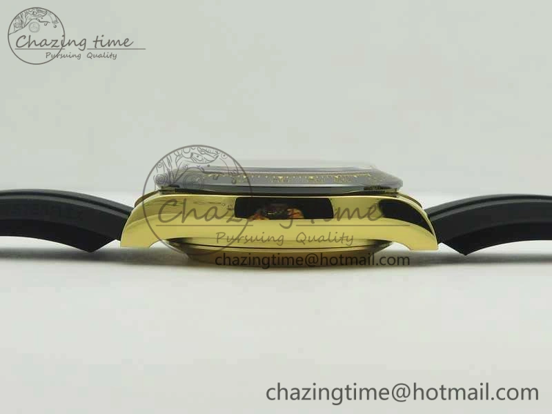 Daytona 116518LN YG JH Best White MOP Diam Dial On Rubber Strap A4130 (Free XS Rubber ) Packable 3460