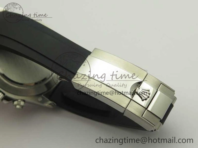 Daytona 116519 ARF 1:1 Best Edition 904L SS Case Gray Black Dial on Black Rubber Strap A4130 Super Clone V Original 3429