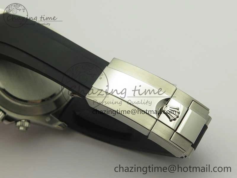 Daytona 116519 ARF 1:1 Best Edition 904L SS Case Gray Black Dial on Black Rubber Strap A4130 Super Clone V Original 3429