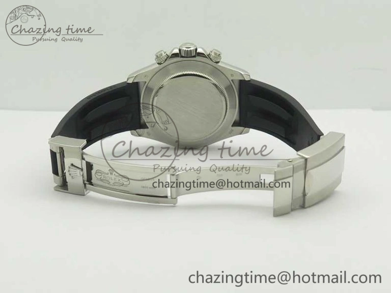 Daytona 116519 ARF 1:1 Best Edition 904L SS Case Gray Black Dial on Black Rubber Strap A4130 Super Clone V Original 3429