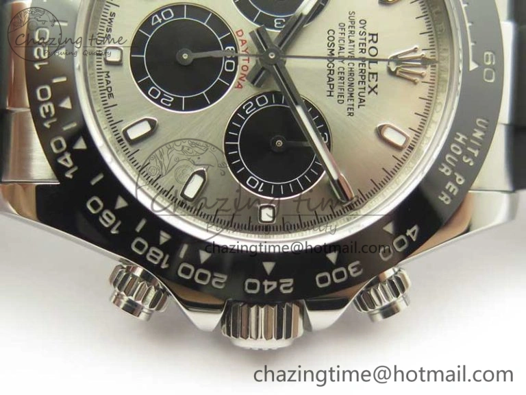 Daytona 116519 ARF 1:1 Best Edition 904L SS Case Gray Black Dial on Black Rubber Strap A4130 Super Clone V Original 3429