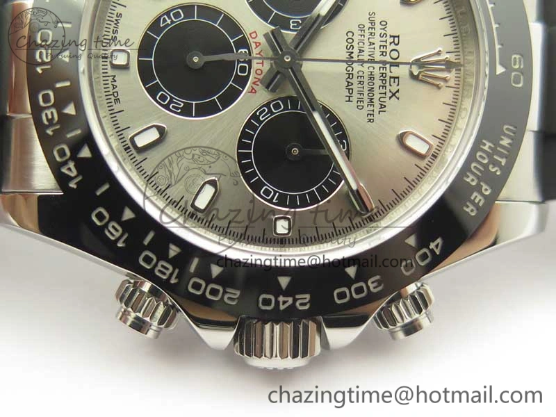 Daytona 116519 ARF 1:1 Best Edition 904L SS Case Gray Black Dial on Black Rubber Strap A4130 Super Clone V Original 3429