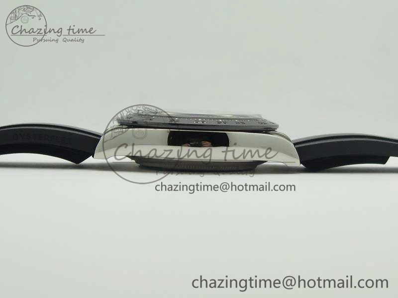 Daytona 116519 ARF Custom Made 904L SS Case Black Dial On Rubber Strap A4130 Super Clone HighQuality 3491