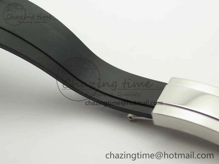 Daytona 116519 ARF Custom Made 904L SS Case Black Dial On Rubber Strap A4130 Super Clone HighQuality 3491