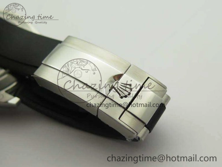 Daytona 116519 ARF Custom Made 904L SS Case Black Dial On Rubber Strap A4130 Super Clone HighQuality 3491