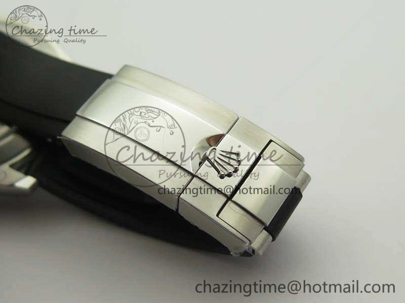 Daytona 116519 ARF Custom Made 904L SS Case Black Dial On Rubber Strap A4130 Super Clone HighQuality 3491