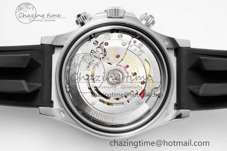 Daytona 116519 BTF 1:1 Best Edition Black Diamonds Dial on Oysterflex Rubber Strap SA SmoothTexture 2345
