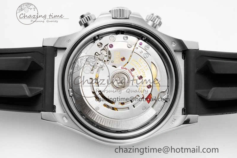 Daytona 116519 BTF 1:1 Best Edition Black Diamonds Dial on Oysterflex Rubber Strap SA SmoothTexture 2345