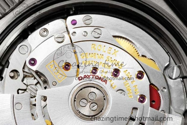 Daytona 116519 BTF 1:1 Best Edition Black Diamonds Dial on Oysterflex Rubber Strap SA SmoothTexture 2345