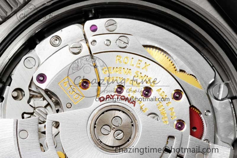 Daytona 116519 BTF 1:1 Best Edition Black Diamonds Dial on Oysterflex Rubber Strap SA SmoothTexture 2345
