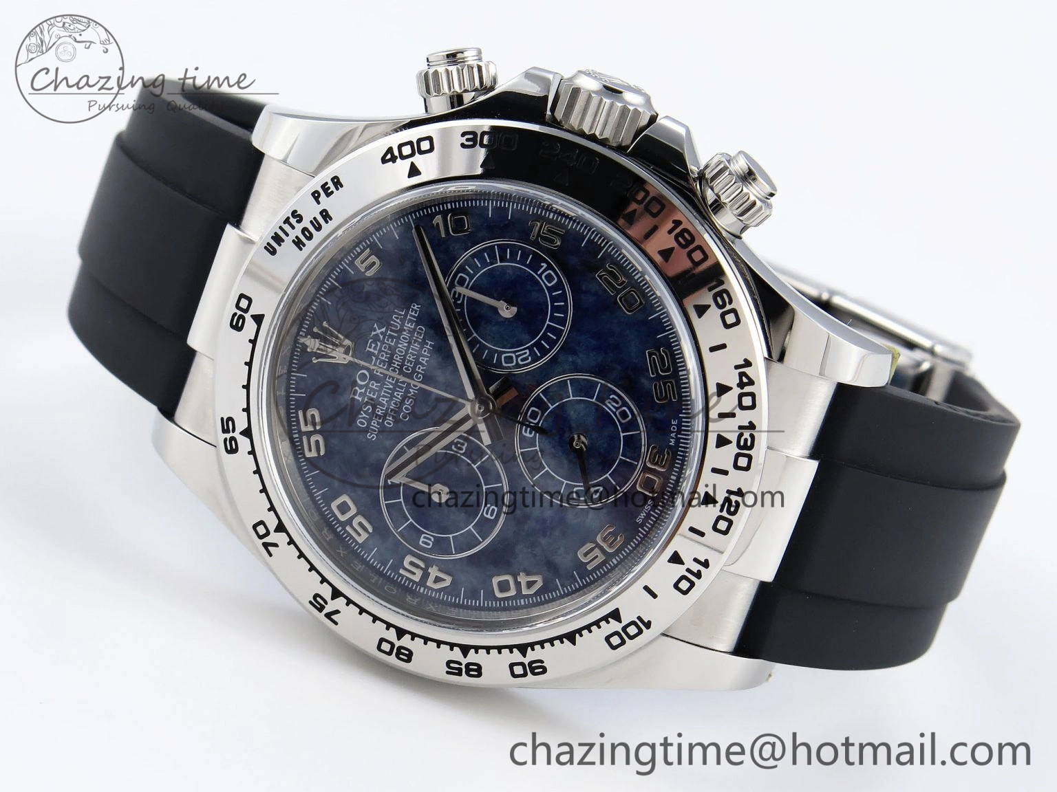 HighQuality Daytona 116519 Clean 1:1 Best Edition 904L SS Case and Bracelet Blue Sodalite Dial on Oysterflex SA4130 V 1851