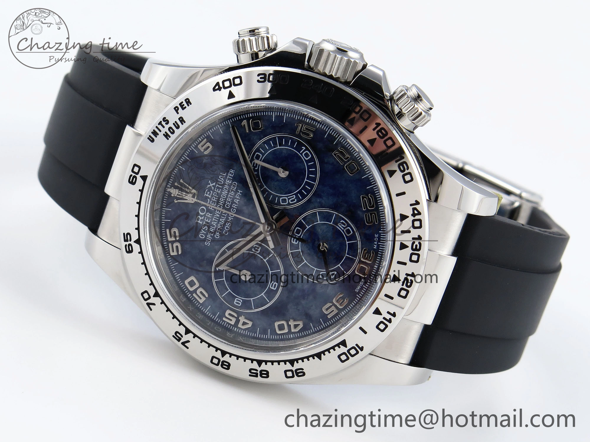 HighQuality Daytona 116519 Clean 1:1 Best Edition 904L SS Case and Bracelet Blue Sodalite Dial on Oysterflex SA4130 V 1851