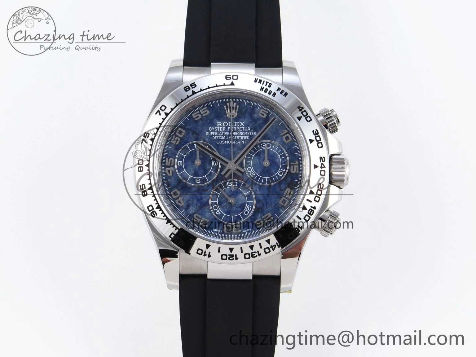 HighQuality Daytona 116519 Clean 1:1 Best Edition 904L SS Case and Bracelet Blue Sodalite Dial on Oysterflex SA4130 V 1851