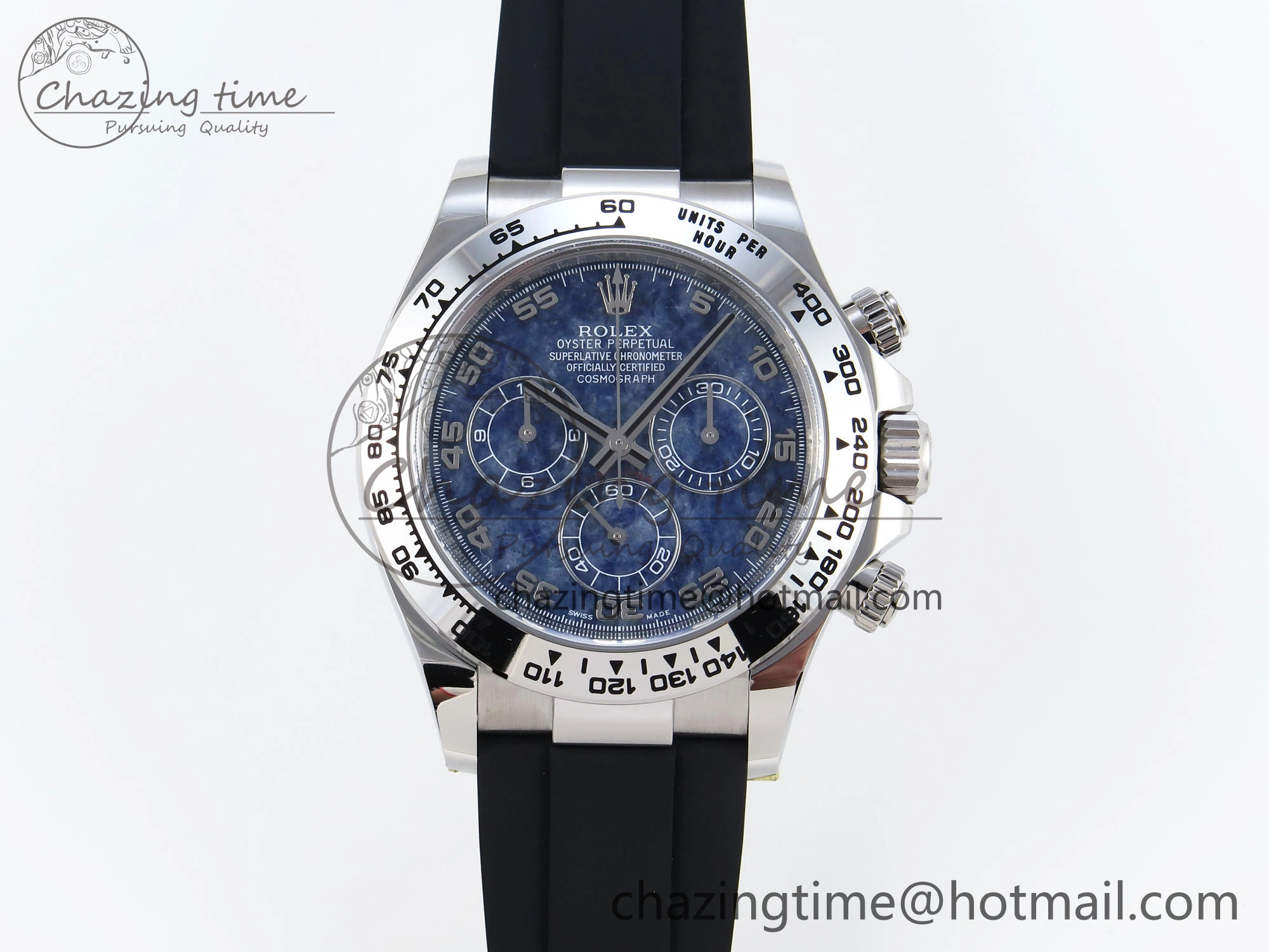 HighQuality Daytona 116519 Clean 1:1 Best Edition 904L SS Case and Bracelet Blue Sodalite Dial on Oysterflex SA4130 V 1851