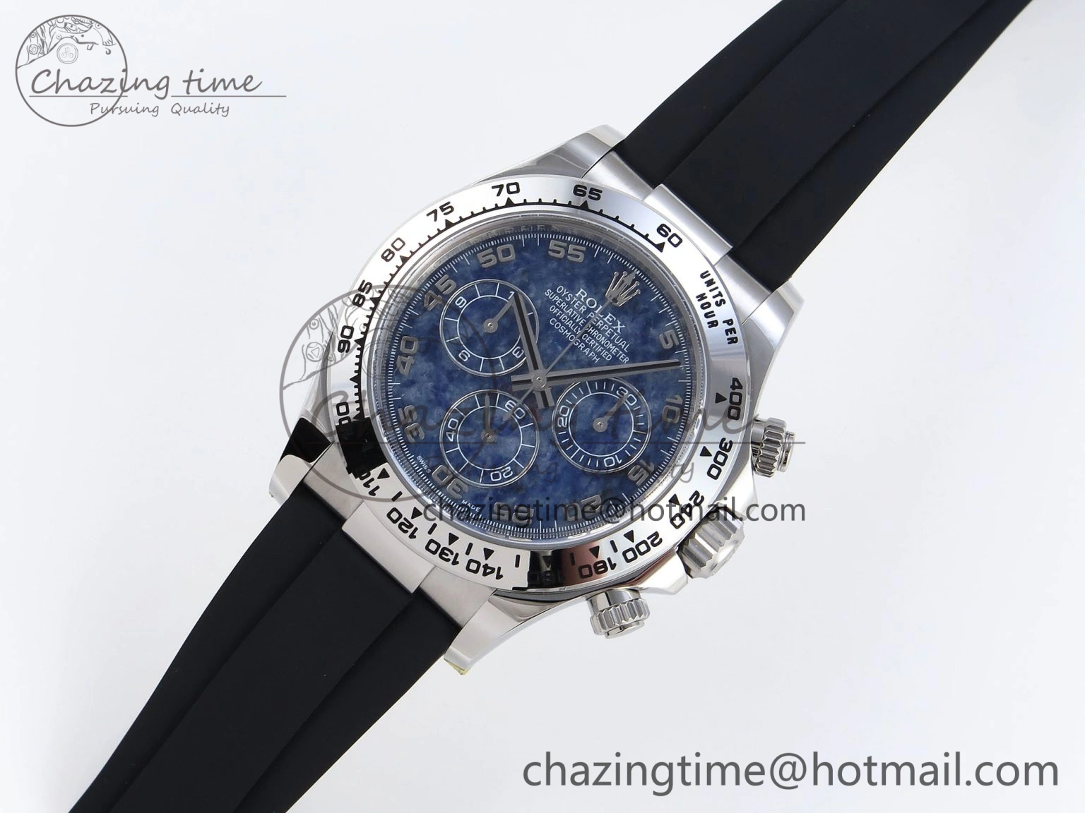 HighQuality Daytona 116519 Clean 1:1 Best Edition 904L SS Case and Bracelet Blue Sodalite Dial on Oysterflex SA4130 V 1851