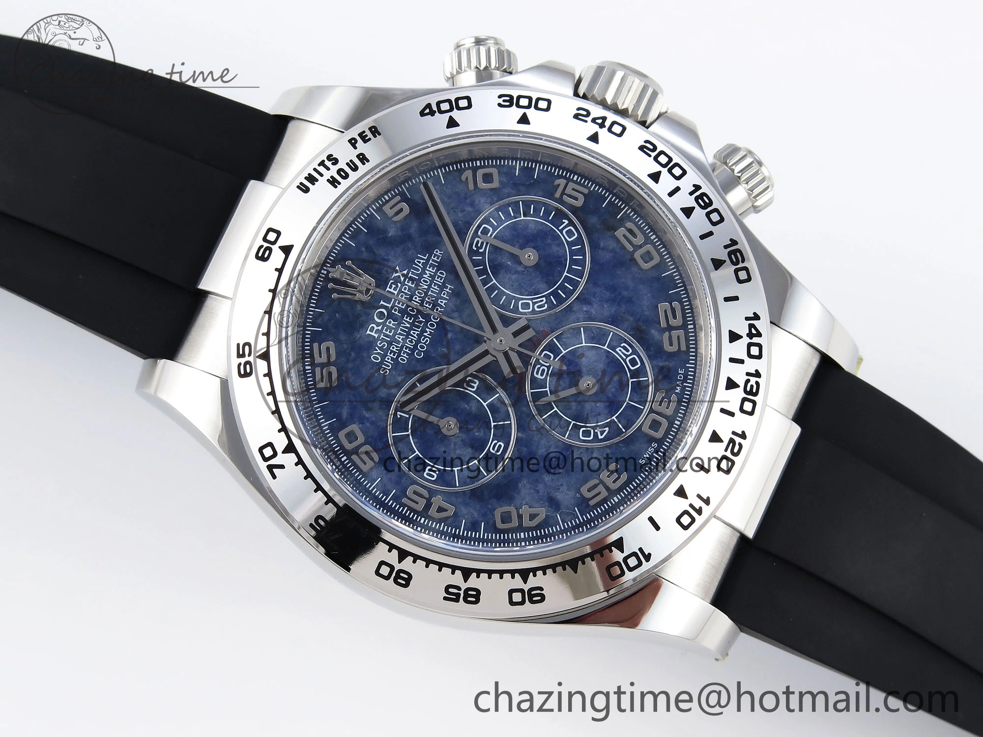 HighQuality Daytona 116519 Clean 1:1 Best Edition 904L SS Case and Bracelet Blue Sodalite Dial on Oysterflex SA4130 V 1851