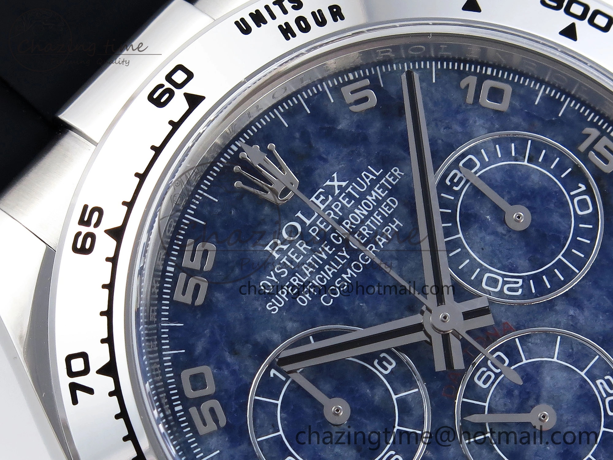 HighQuality Daytona 116519 Clean 1:1 Best Edition 904L SS Case and Bracelet Blue Sodalite Dial on Oysterflex SA4130 V 1851